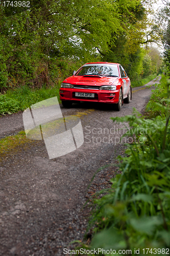 Image of I. Chadwick driving Subaru Impreza