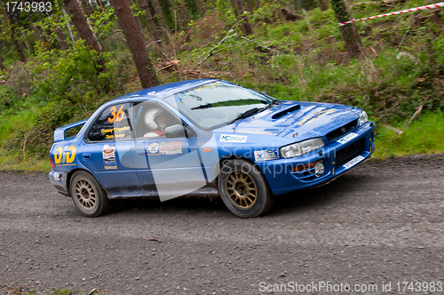 Image of D. Creedon driving Subaru Impreza