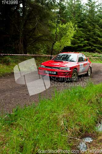 Image of I. Chadwick driving Subaru Impreza