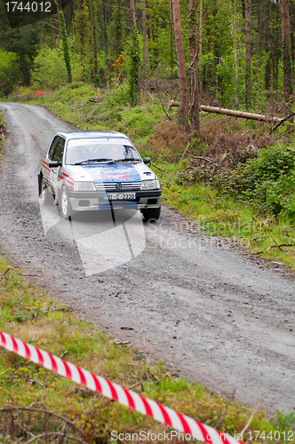 Image of I. Downey driving Opel Corsa