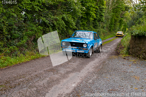 Image of P. Fitzgerald driving Ford Escort