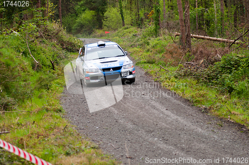 Image of V. Mcaree driving Mitsubishi Evo