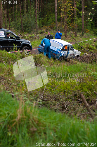 Image of S. Benskin off road on Ford Escort