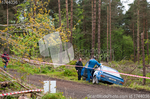 Image of S. Benskin off road on Ford Escort