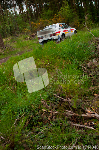 Image of M. Sheedy driving Ford Escort