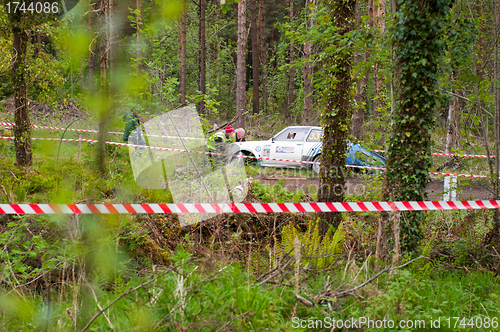 Image of S. Benskin off road on Ford Escort