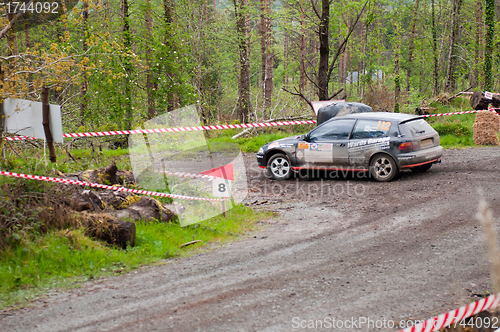 Image of J. Lowery driving Honda Civic