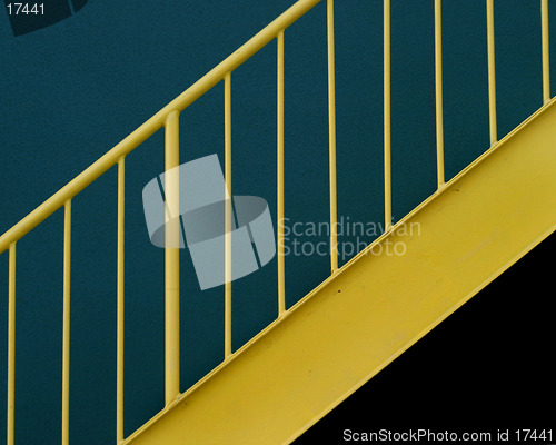 Image of Yellow Metal Staircase