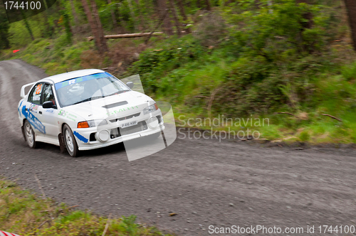Image of D. Smith driving Mitsubishi Evo