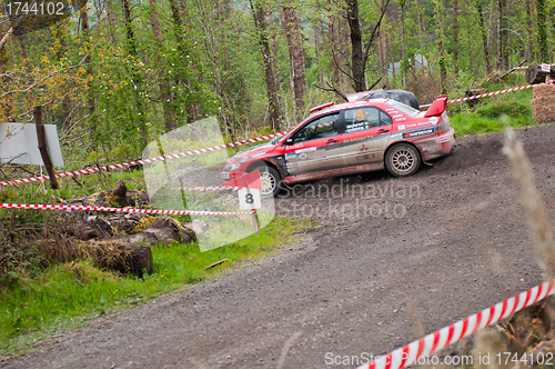 Image of Winner O. Murphy driving Mitsubishi Evo