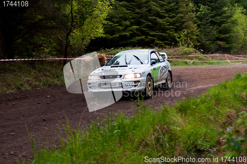 Image of E. Mcnulty driving Subaru Impreza