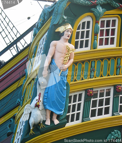 Image of Sailing Ship Detail