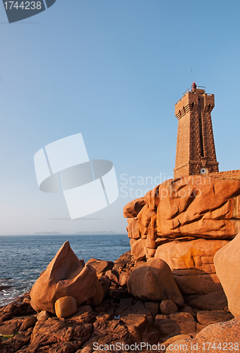 Image of Lighthouse on a Rocky Coast