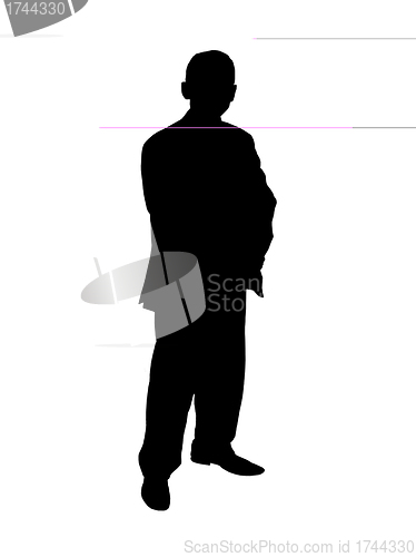 Image of Silhouette of the businessman