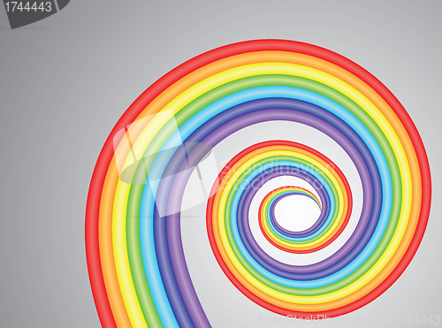 Image of rainbow spiral