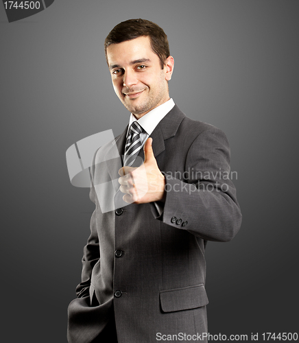 Image of Business Man Shows Well Done