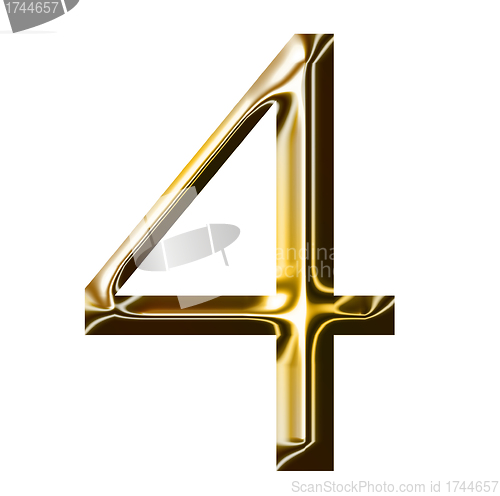 Image of gold number symbol