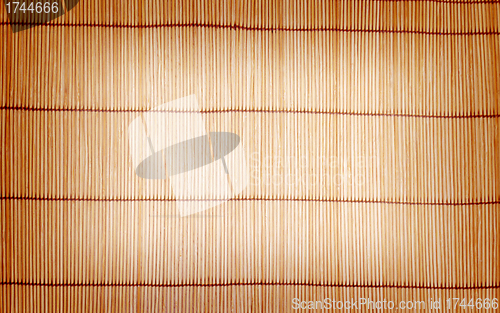 Image of brown bamboo matting background and texture 