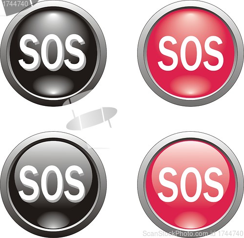 Image of set of web  button  or icon 