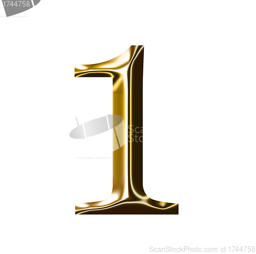 Image of gold number symbol