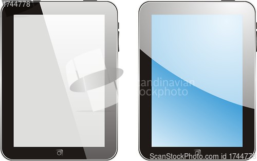 Image of Vector concept tablet  PS, IPAD. No transparency effects. EPS8 Only