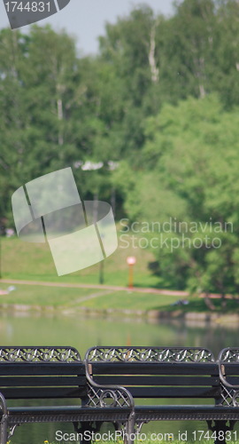 Image of outdoor - city park in Moscow at the spring and summer