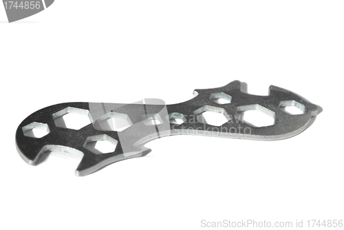 Image of Bike repair wrench, isolated on white background             