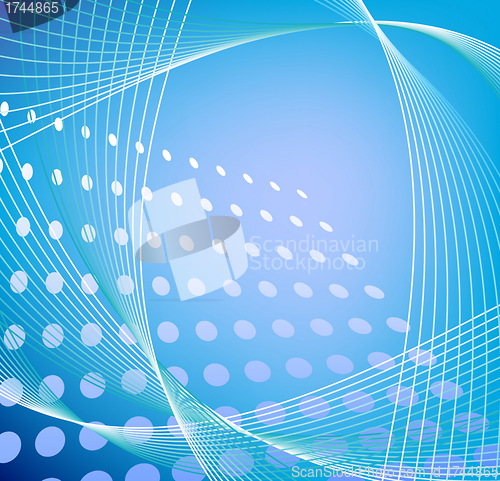 Image of abstract halftone background in vector 