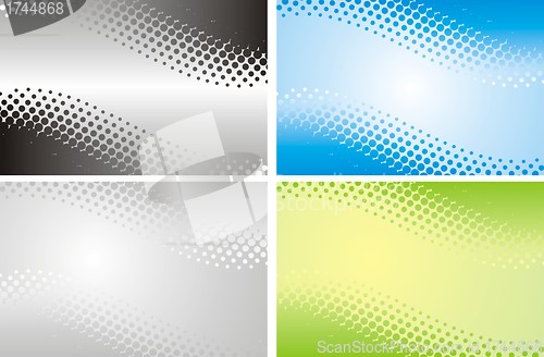 Image of abstract halftone background in vector 