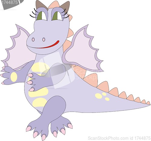 Image of Cartoon dragon – chinese symbol of 2012 in vector 