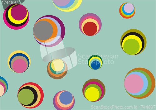 Image of color circles background
