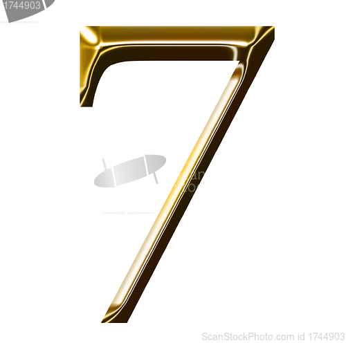 Image of gold number symbol