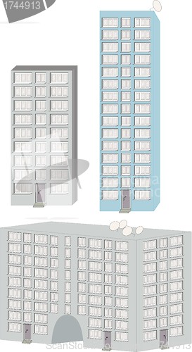 Image of buildings isolated 