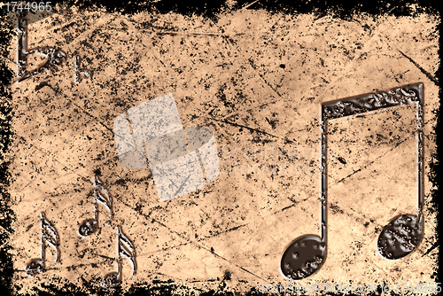 Image of grunge musical background
