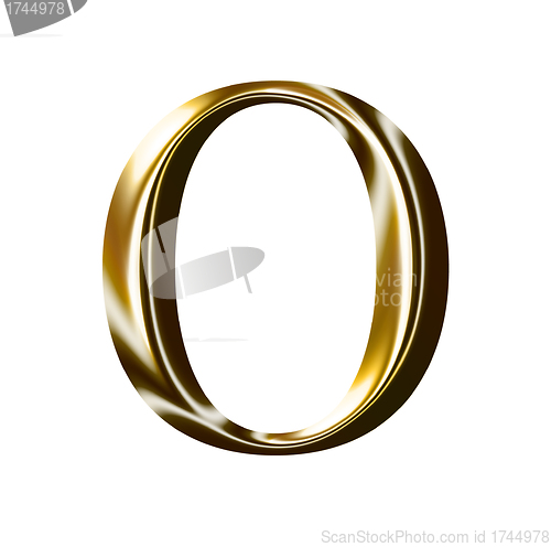 Image of gold number symbol