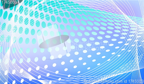 Image of abstract halftone background in vector 