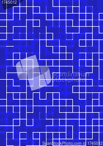 Image of labyrinth, abstract technology background