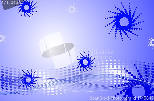 Image of abstract halftone background in vector 