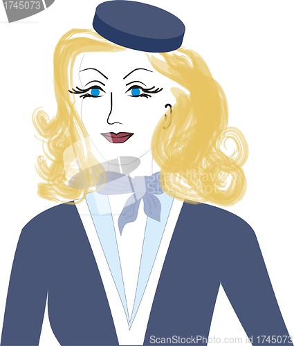 Image of stewardess