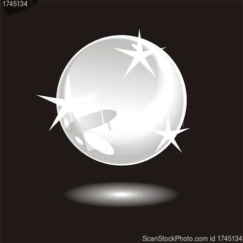 Image of pearl  or magic crystal ball 