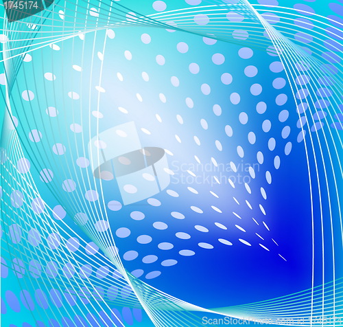 Image of abstract halftone background in vector 
