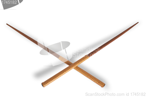 Image of Chopsticks isolated on white                