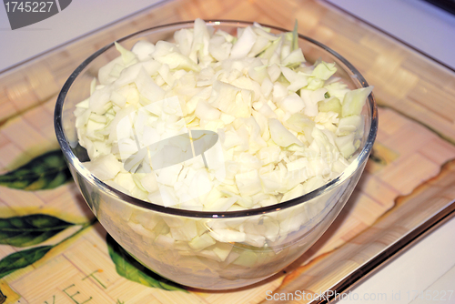 Image of cabbage  in a glass