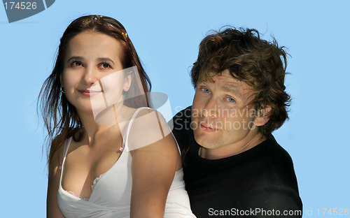 Image of Couple against the sky