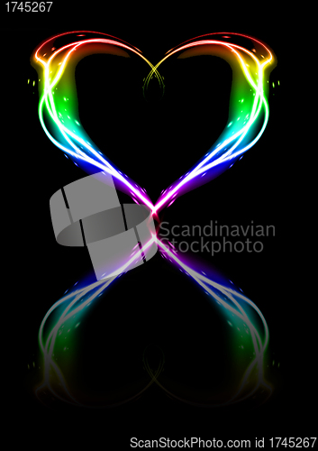 Image of glowing heart 