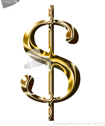 Image of gold dollar symbol $