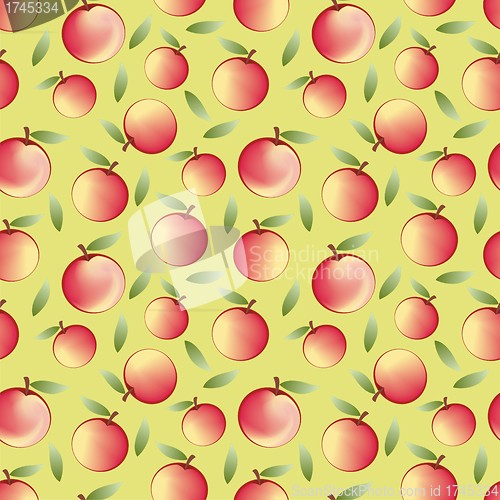Image of apple - seamless pattern and abstract nature background 