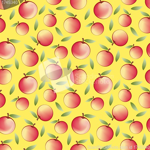 Image of apple - seamless pattern and abstract nature background 