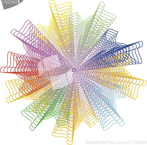 Image of vector abstract flower