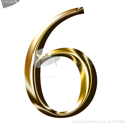 Image of gold number symbol